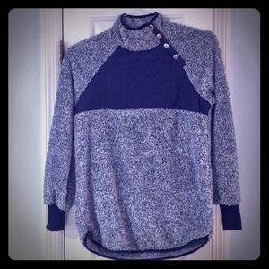 Navy fleece pullover